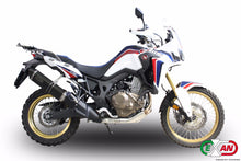 Load image into Gallery viewer, Honda Africa Twin 1000 Exan Exhaust Silencer OVAL X-BLACK Titanium/Carbon New