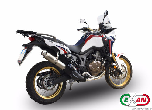 Honda Africa Twin 1000 Exan Exhaust Silencer X-GP Carbon/Titanium/Black New