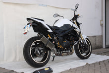 Load image into Gallery viewer, Suzuki GSR 750 Exan Exhaust Silencer OVAL X-BLACK Titanium/Carbon New