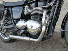 Load image into Gallery viewer, MassMoto Exhaust Full System 2in1 Cross New Triumph Scrambler