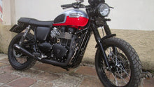 Load image into Gallery viewer, MassMoto Exhaust Full System 2in1 Tromb Black New Triumph Scrambler