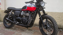 Load image into Gallery viewer, MassMoto Exhaust Full System 2in1 Tromb Black New Triumph Bonneville / Thruxton