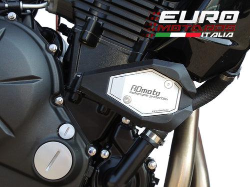 Kawasaki ER-6N 2012-2016 RD Moto Crash Frame Sliders Protectors Black K30S-SL01K