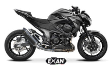 Load image into Gallery viewer, Kawasaki Z800 Exan Exhaust Silencer OVAL X-BLACK Titanium/Carbon New