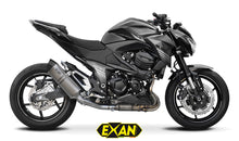 Load image into Gallery viewer, Kawasaki Z800 Exan Exhaust Silencer OVAL X-BLACK Titanium/Carbon New