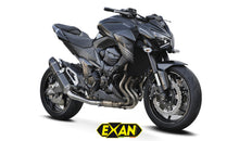 Load image into Gallery viewer, Kawasaki Z800 Exan Exhaust Silencer OVAL X-BLACK Titanium/Carbon New