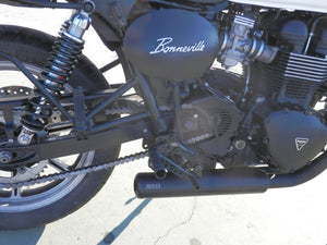 MassMoto Exhaust Full System 2in1 Cross Black New Triumph Scrambler