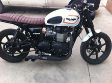 Load image into Gallery viewer, MassMoto Exhaust Full System 2in1 Trucker Black New Triumph Bonneville /Thruxton