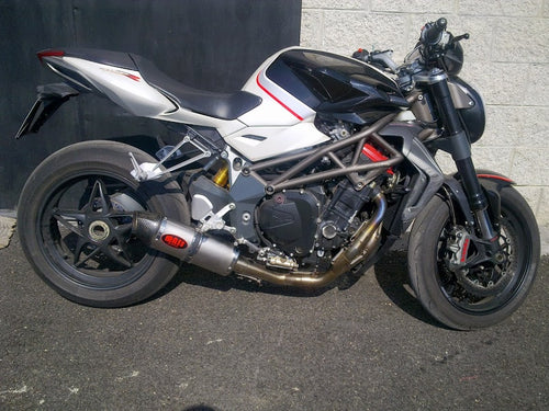 MassMoto Exhaust FULL System 4in1 Oval Titan MV Agusta Brutale 910 990 1078 1090
