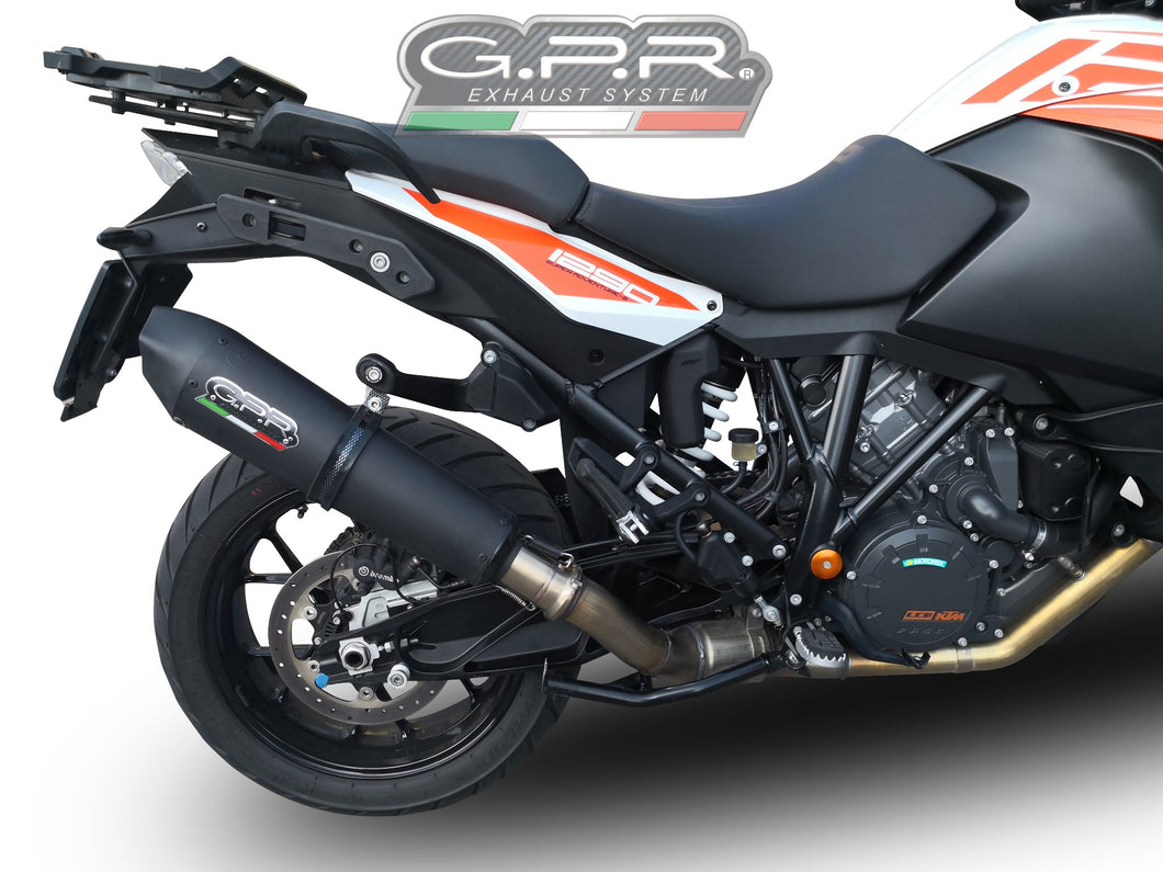 GPR Exhaust SlipOn Silencer GPE Ti Black for KTM Super Adventure 1290 S/R 17-18