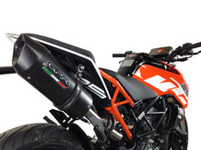 Load image into Gallery viewer, KTM Duke 125 2017-2018 High Mount GPR Exhaust Slip-On Silencer Furore Nero New