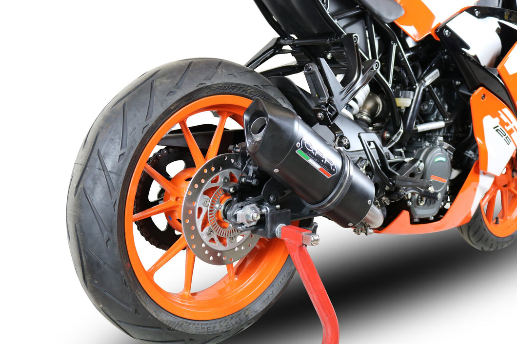 KTM RC 125 2017-2018 GPR Exhaust Slip-On Silencer Furore Nero Road Legal New