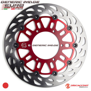 Ducati Monster S4RS Testastreta Discacciati Light Brake Disc Rotors Pair Red/Blk