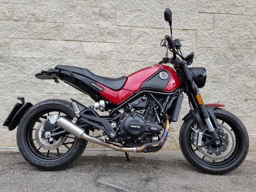 MassMoto Exhaust Silencer M1 Titanium & Decat Pipe Benelli Leoncino 500 2017-19