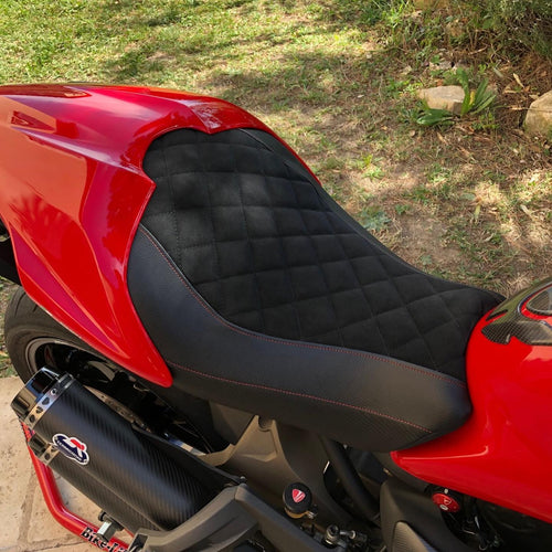 Ducati Monster 821 2014-2017 Tappezzeria Italia Seat Cover Velvet Effect Diamond