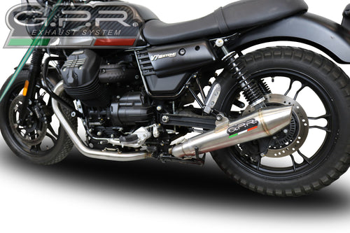 Moto Guzzi V7 III 2017-2018 2in1 GPR Exhaust Full System Vintacone New