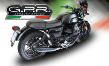 Load image into Gallery viewer, Moto Guzzi V7 III 2017-2018 GPR Exhaust Dual SlipOn Silencers Vintacone Black