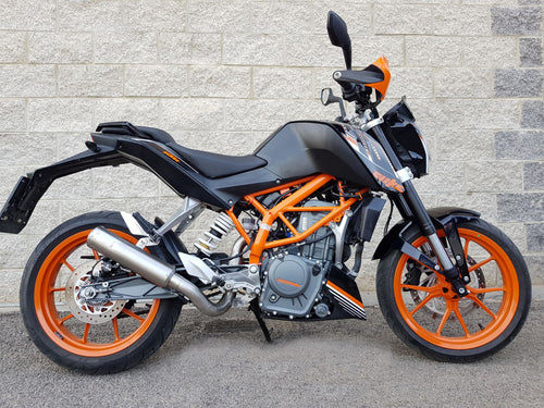 MassMoto Exhaust SlipOn Silencer M1 Inox Satin New KTM Duke 390 2013-2016