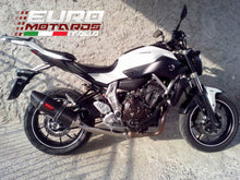Load image into Gallery viewer, MassMoto oval full carbon exhaust slip-on silencer for Yamaha MT-07 FZ7 all years — Euro Motards