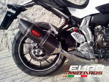Load image into Gallery viewer, MassMoto oval full carbon exhaust slip-on silencer for Yamaha MT-07 FZ7 all years — Euro Motards