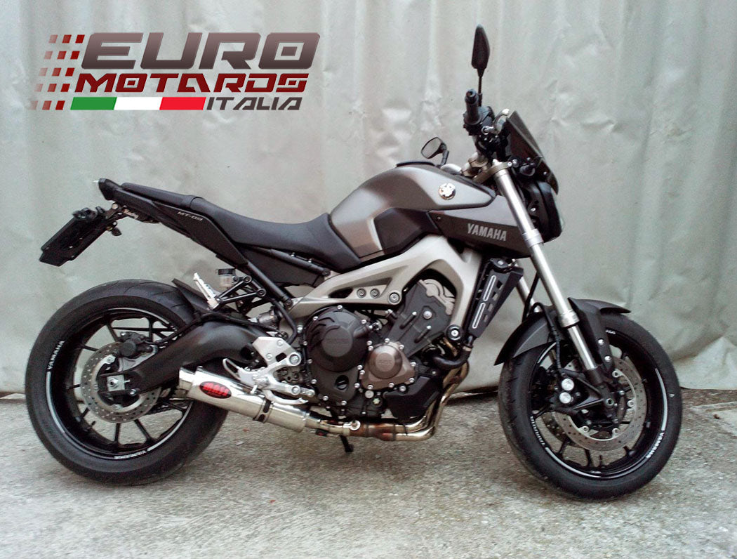 MassMoto Exhaust Slip-On Silencer GP1 Inox Road Legal Yamaha MT-09 FZ9 2013-2017