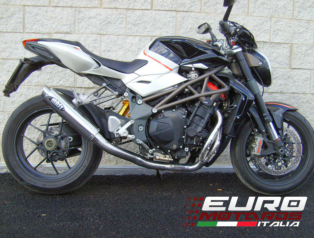 MassMoto Exhaust Full System GP1 Inox New MV Agusta Brutale 1078 4in1 2008-2012
