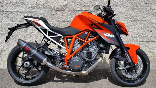 MassMoto Exhaust SlipOn Silencer Oval Carbon New KTM Superduke 1290 2014-2019