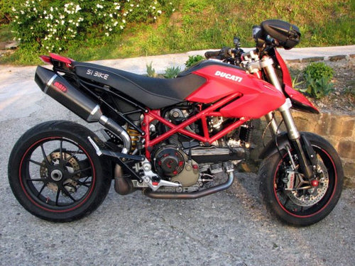 MassMoto Exhaust Silencer Oval Full Carbon New Ducati Hypermotard 1100 2in1 Kit