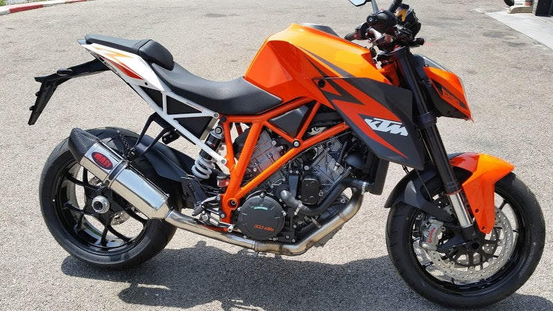 MassMoto Exhaust SlipOn Silencer Inox Carbon Cap KTM Superduke 1290 2014-2019