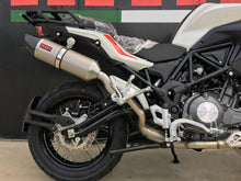 Load image into Gallery viewer, MassMoto Exhaust Slip-On Silencer Oval Titanium Carbon Cap New Benelli TRK 502X