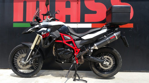 MassMoto Exhaust SlipOn Silencer Oval Carbon Cap New BMW F800GS 2008-2017