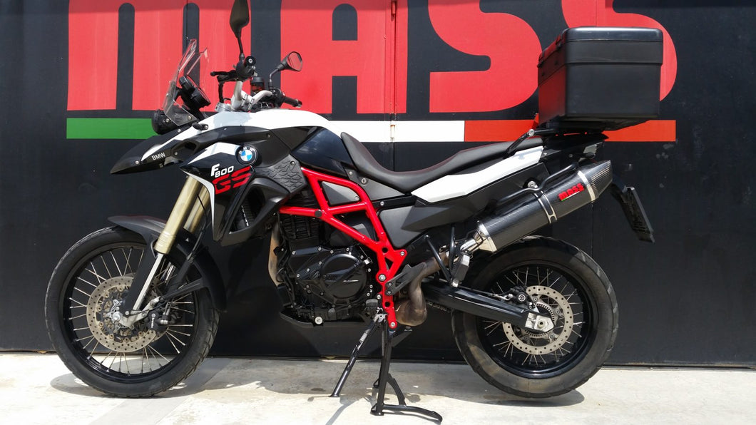 MassMoto Exhaust SlipOn Silencer Oval Carbon Cap New BMW F800GS 2008-2017