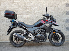 Load image into Gallery viewer, MassMoto Exhaust SlipOn Silencer Oval Inox Black Suzuki V-Strom 250 2017-2019