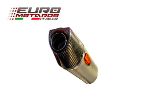 MassMoto Exhaust Single Silencer Oval Titanium Suzuki GSX-R 1000 2012-2015