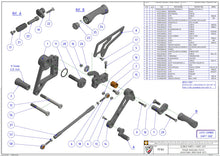 Load image into Gallery viewer, CNC Racing Fully Adjustable Rearsets Footrests For Ducati Hypermotard 796 1100