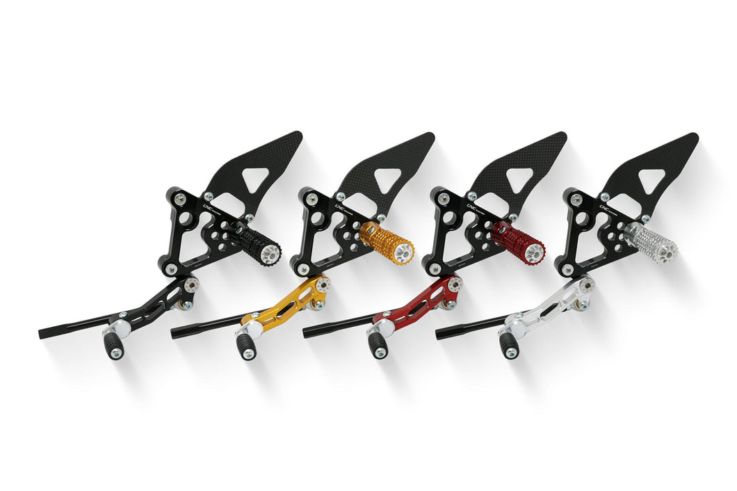 CNC Racing Adjustable Rearsets For Ducati SBK 848 /Evo - 1098 /R /S - 1198 /S