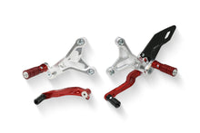 Load image into Gallery viewer, CNC Racing Adjustable Rider Rearsets S/Red For MV Agusta Dragster 800RR/RC 17-21