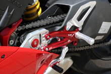 Load image into Gallery viewer, CNC Racing PRAMAC Adjustable Rearsets EASY STD &amp; Reverse For Ducati Panigale V4