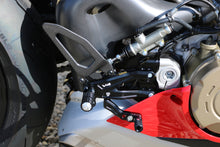 Load image into Gallery viewer, CNC Racing Adjustable RPS Rearsets &amp; Carbon Heels For Ducati Panigale V4R 19-21