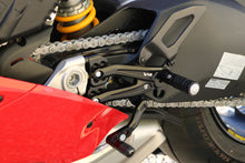 Load image into Gallery viewer, CNC Racing Adjustable RPS Rearsets &amp; Carbon Heels For Ducati Panigale V4R 19-21
