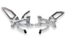 Load image into Gallery viewer, CNC Racing Adjustable Rearsets Silver For Ducati Streetfighter V4 /S 2020-2021
