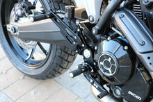 Load image into Gallery viewer, CNC Racing Adjustable Rearsets Light Alloy Black For Ducati Scrambler 800 1100