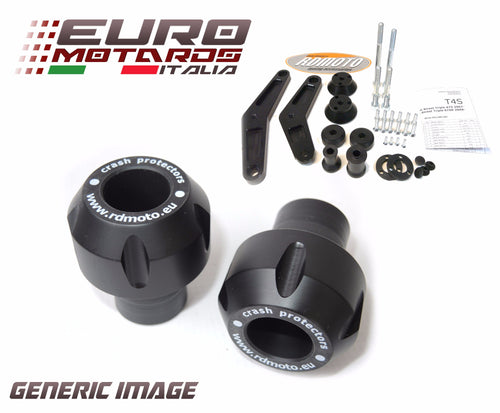 Ducati Hypermotard 796 2010-2013 RD Moto Crash Frame Sliders Protectors Black