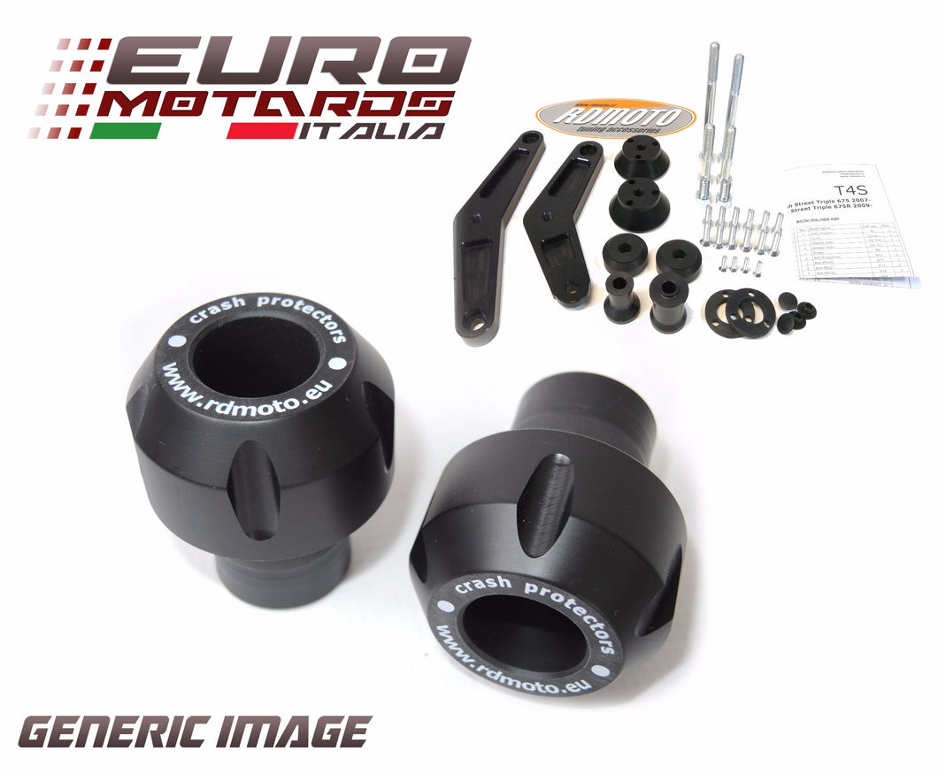 Yamaha MT03 2006-2014 RD Moto Crash Frame Sliders Black New Y29-PH01-K