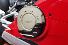 Load image into Gallery viewer, CNC Racing Clutch Cover Protector Bicolor Anodized Alloy For Ducati Panigale V4