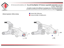 Load image into Gallery viewer, Ducabike Adjustable Rearsets 4 Colors For Ducati Streetfighter V4 V4S 2020-2021