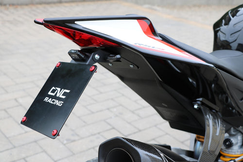 CNC Racing Adjustable License Plate Tail Tidy With LED For Aprilia RSV4 2009-18