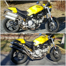 Load image into Gallery viewer, Ducati Monster S2R 800 2004-2007 GPR Exhaust Mid Full System Double CF Silencers
