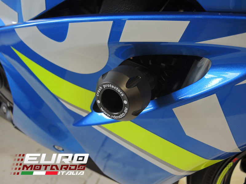 Suzuki GSXR 1000 2017-2019 RD Moto Crash Frame Sliders Protectors Black S34-PH01