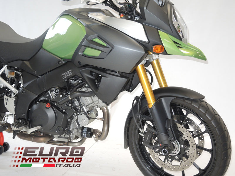Suzuki DL 1000 V-STROM 2014-2018 RD Moto Crash Frame Sliders Protectors Black